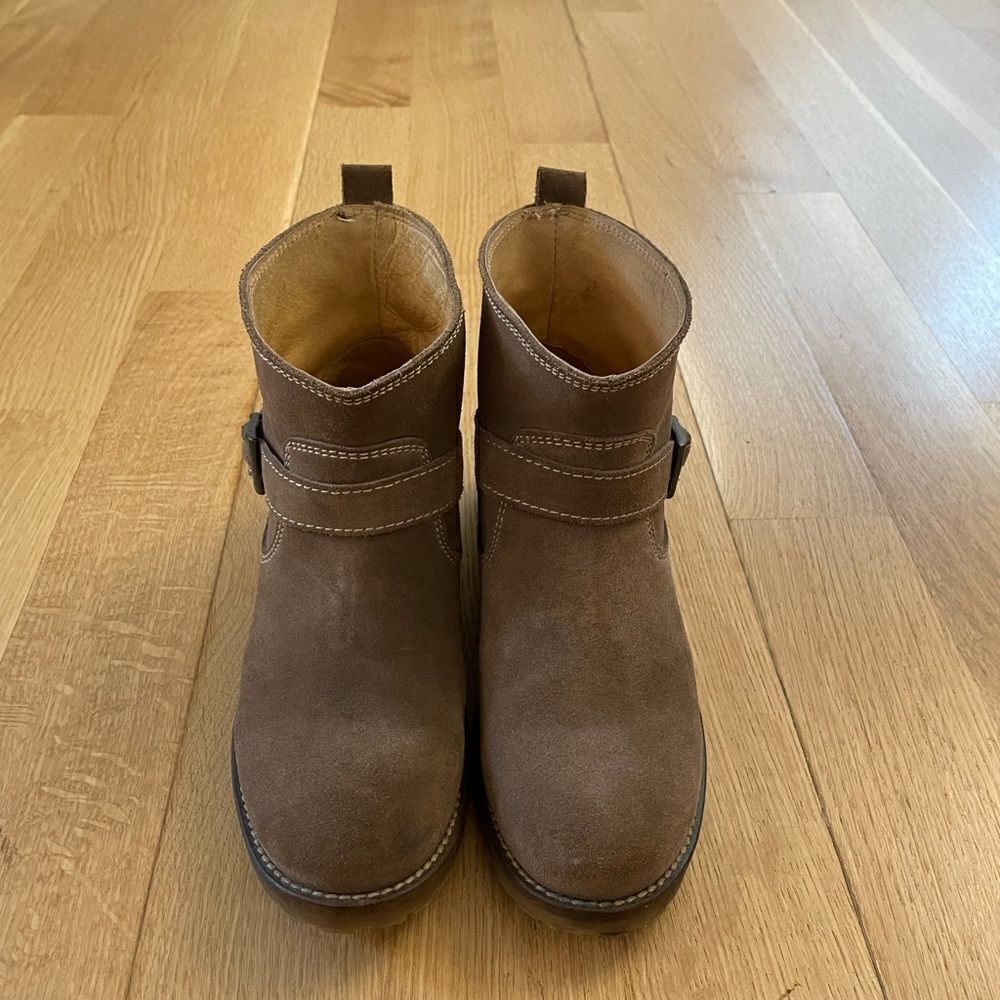 ✨HP✨Suede leather French ankle boots